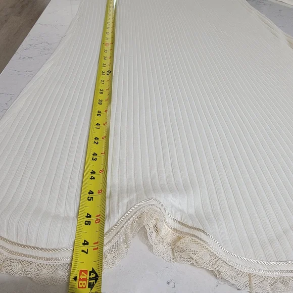 Vintage La Perla Joelle Cream Ribbed Loungewear Slip | Size Small NWOT - Picture 12 of 14